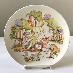 1991 Watkins Dessert Plate Country Kids Good Friends Are Forever W/Box Vintage